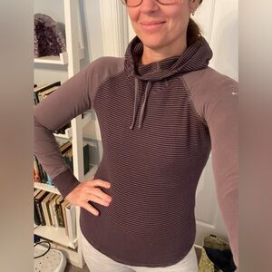 Columbia Women's Striped Purple Hoodie